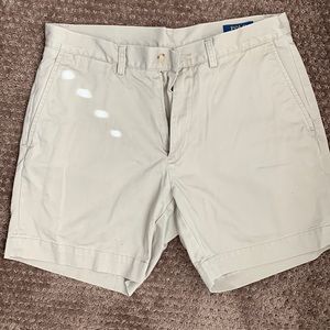 Khaki Shorts, Polo, 32” Waist